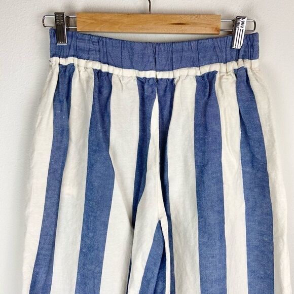 Madewell Huston Pull-On Crop Pants in Stripe - Picture 8 of 9